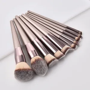 10-Piece: Glow Makeup Brushes