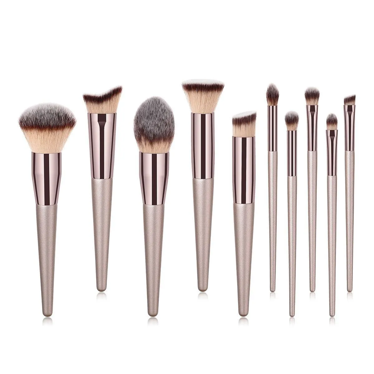 10-Piece: Glow Makeup Brushes