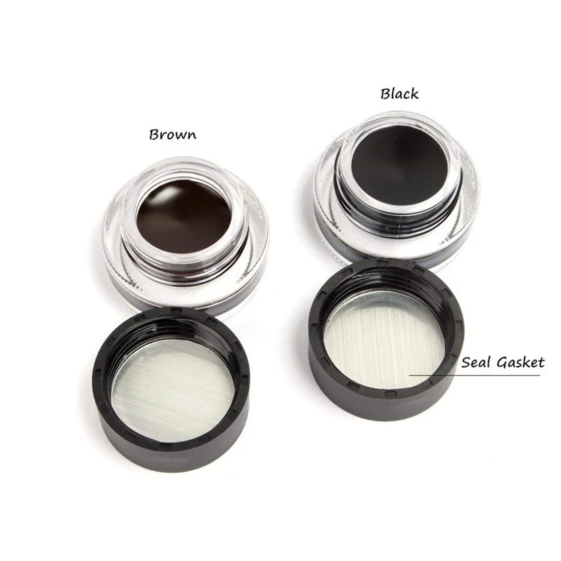 2-in-1 Black and Brown Gel Eyeliner Set