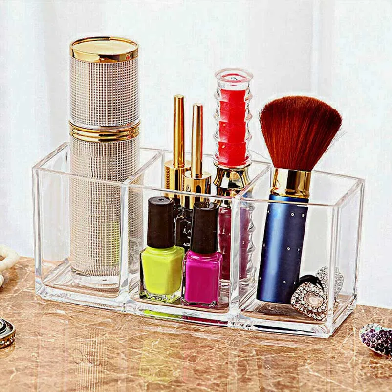 3 Grid Makeup Brushes Organizer