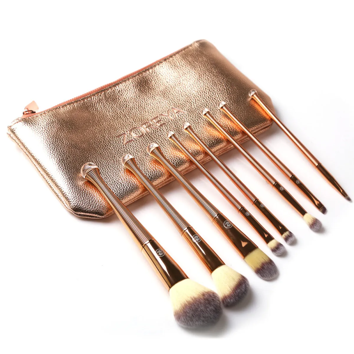 8pcs Mermaid Series Makeup Brush Set with Storage Bag