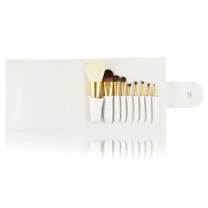 9 Pcs Brush Set with Leather Bag