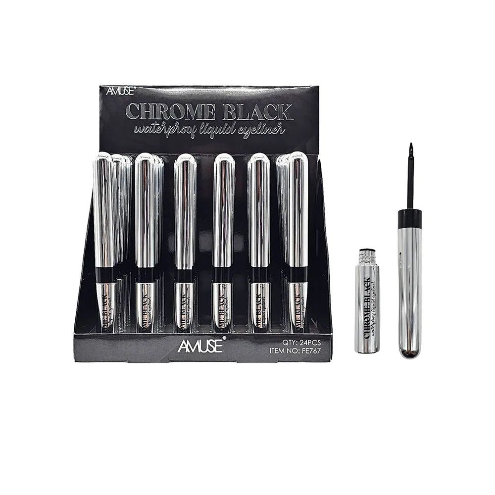 Amuse - Chrome Black Waterproof Liquid Eyeliner