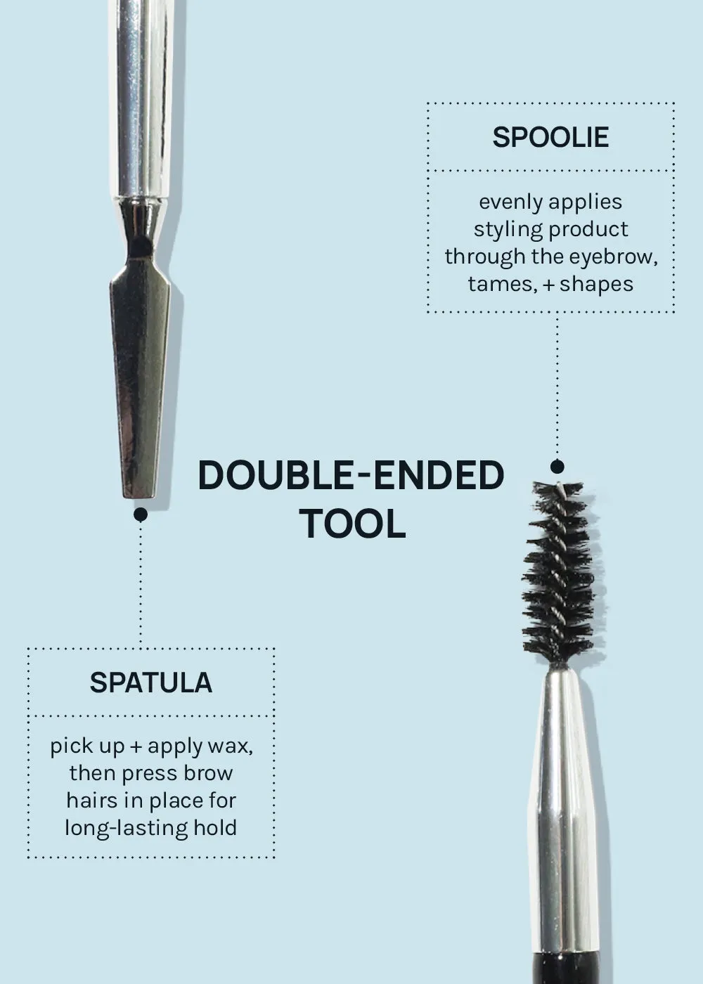 AOA Dual Brow Multi-Tool Spoolie   Spatula