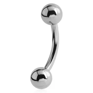 Basic Duo Ball Body Jewellery in 14K White Gold