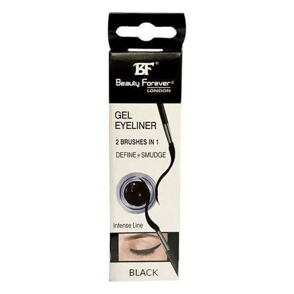 BF Beauty Forever London Gel Eyeliner Define   Smudge (2 Brushes in 1)