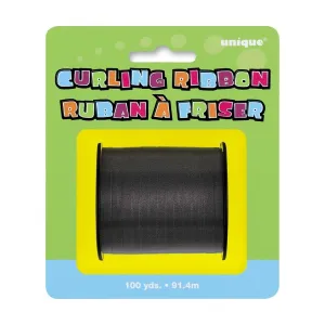 Black Foil Curling Ribbon 91.4m