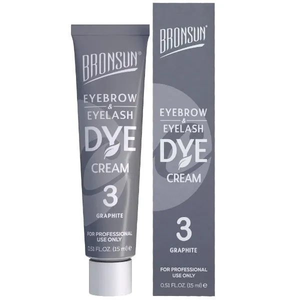 Bronsun Lash & Brow Cream Dye - Graphite #3 - 15ml