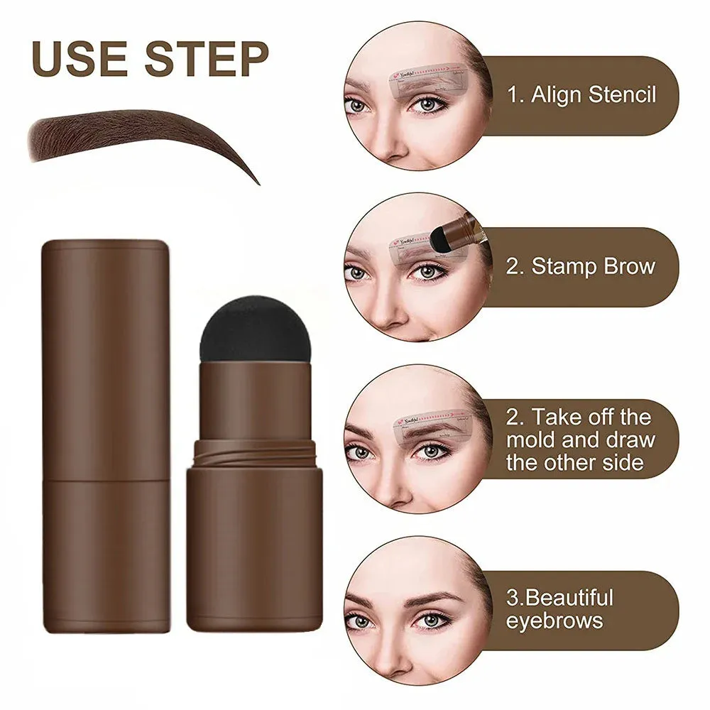 Eyebrow Stamp Shaping Kit With Reusable Eyebrow Stencils