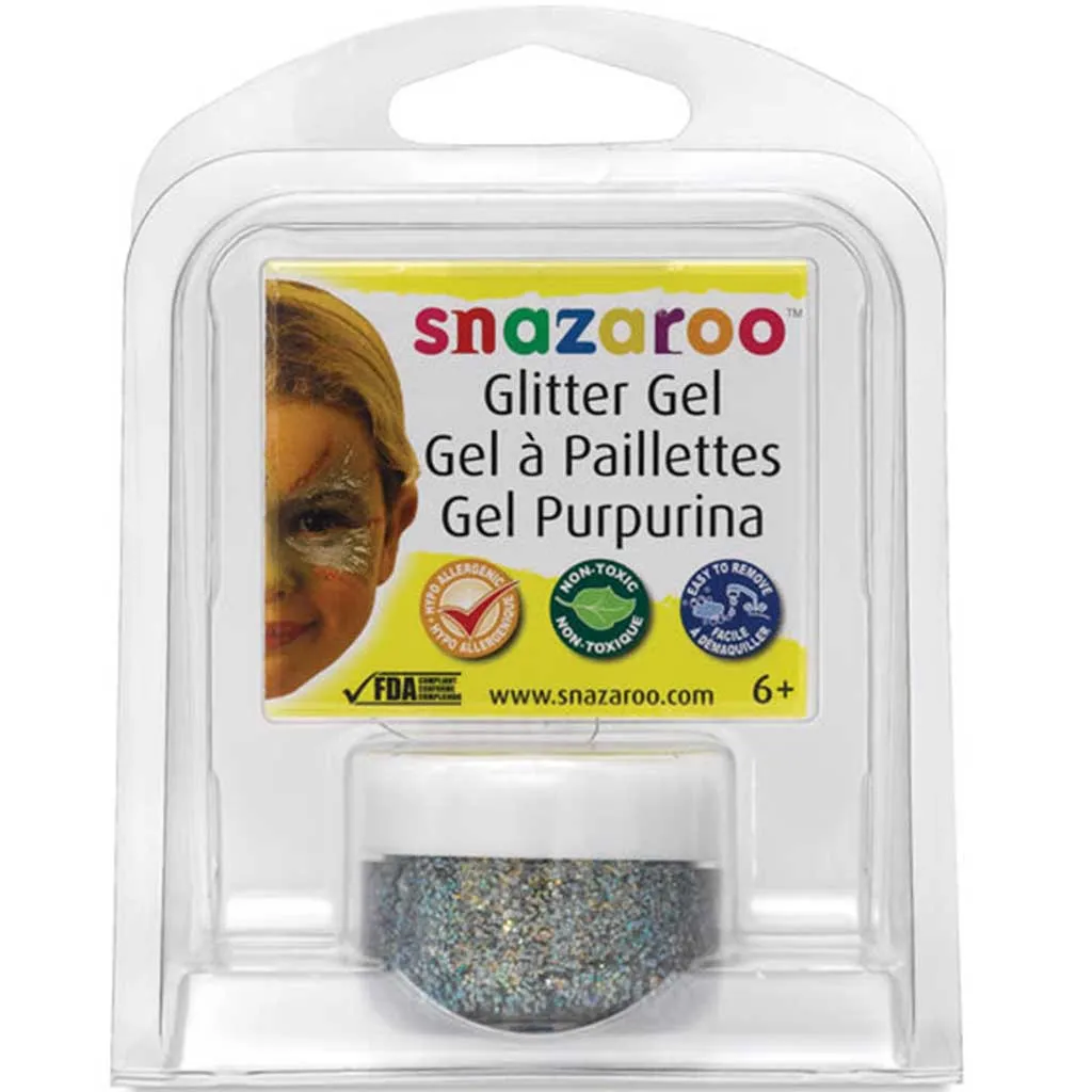 Face and Body Glitter Gel Clam Pack