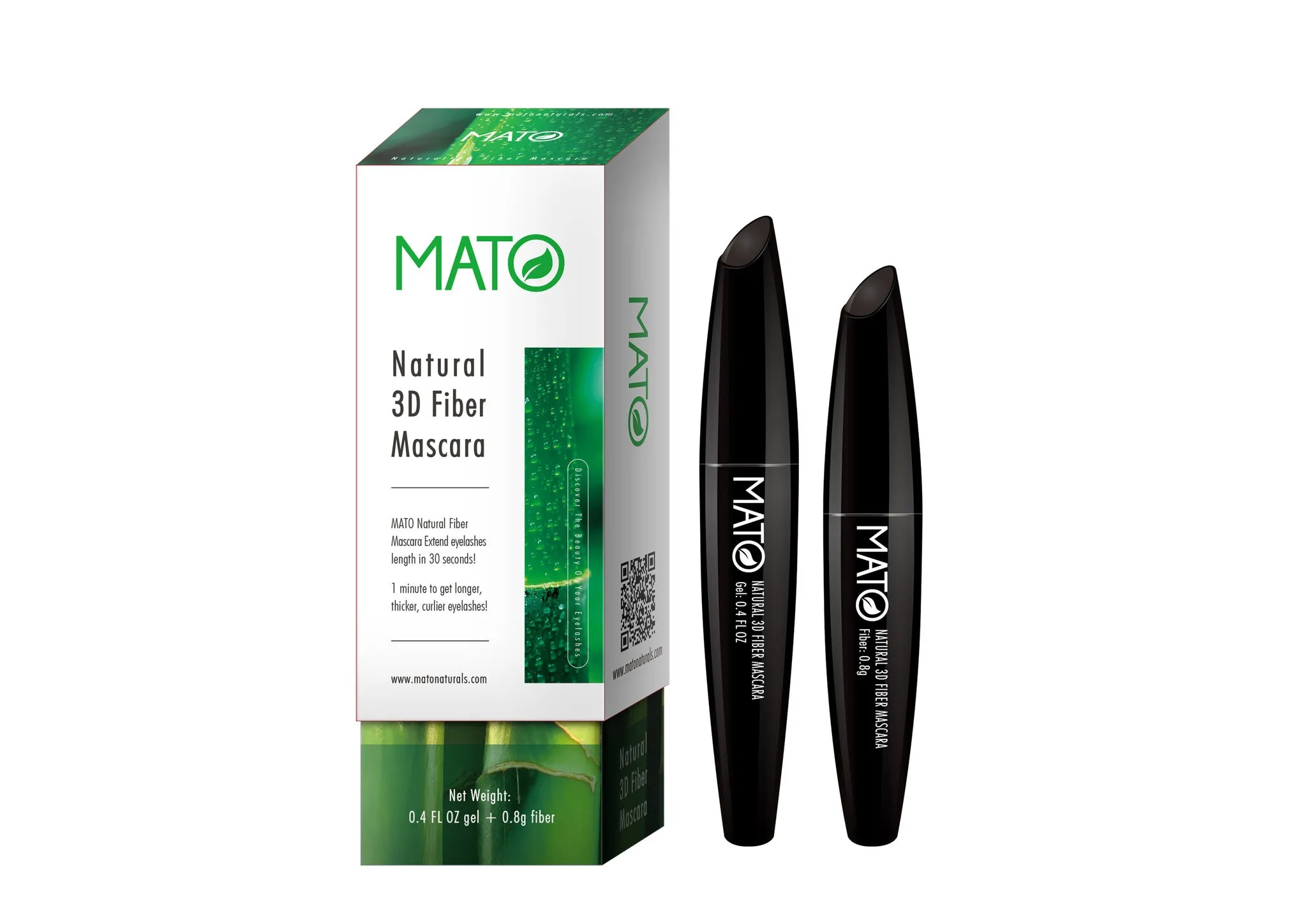 Natural Green Tea 3D Fiber Lashes Mascara Set