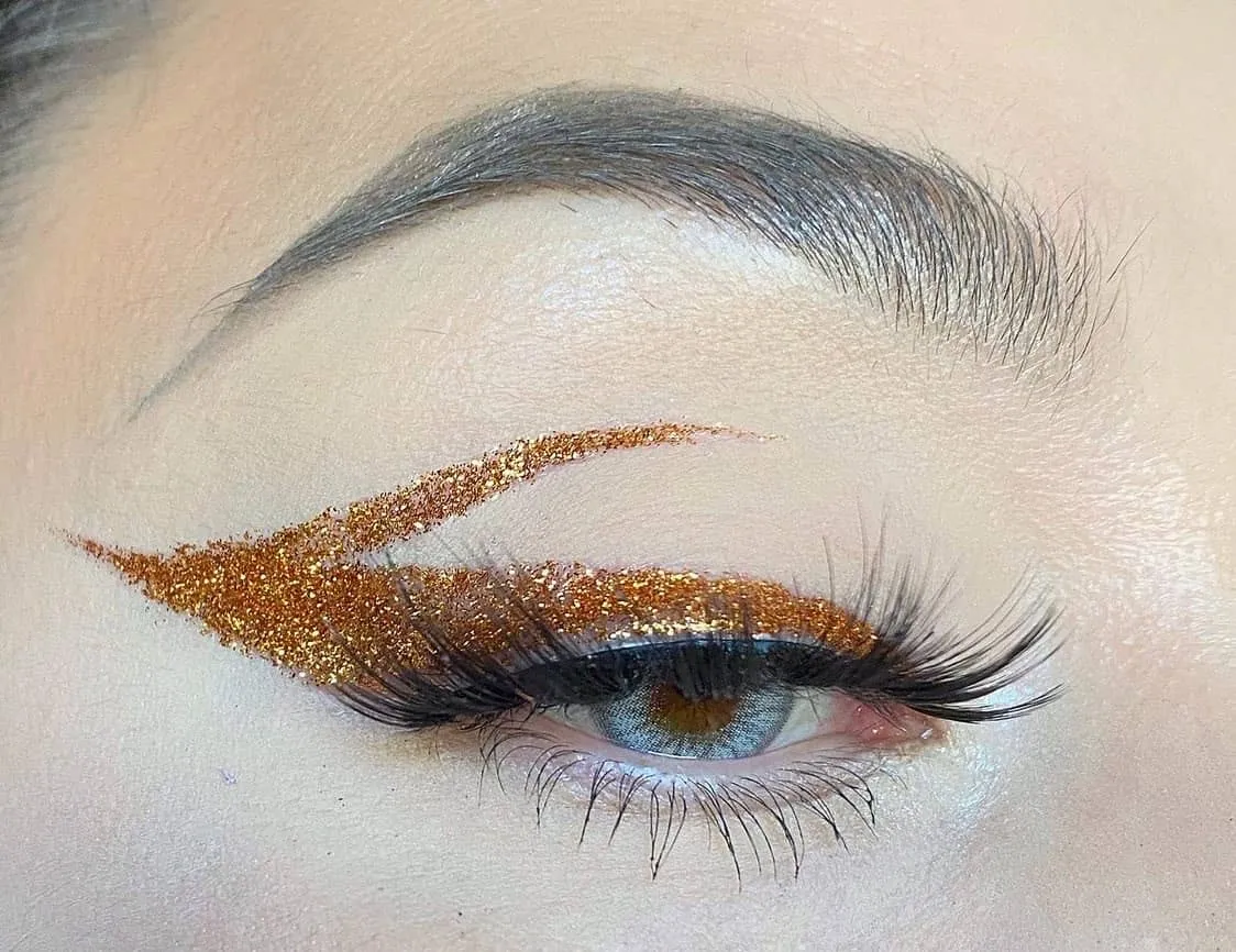 Orange Glitter Liner