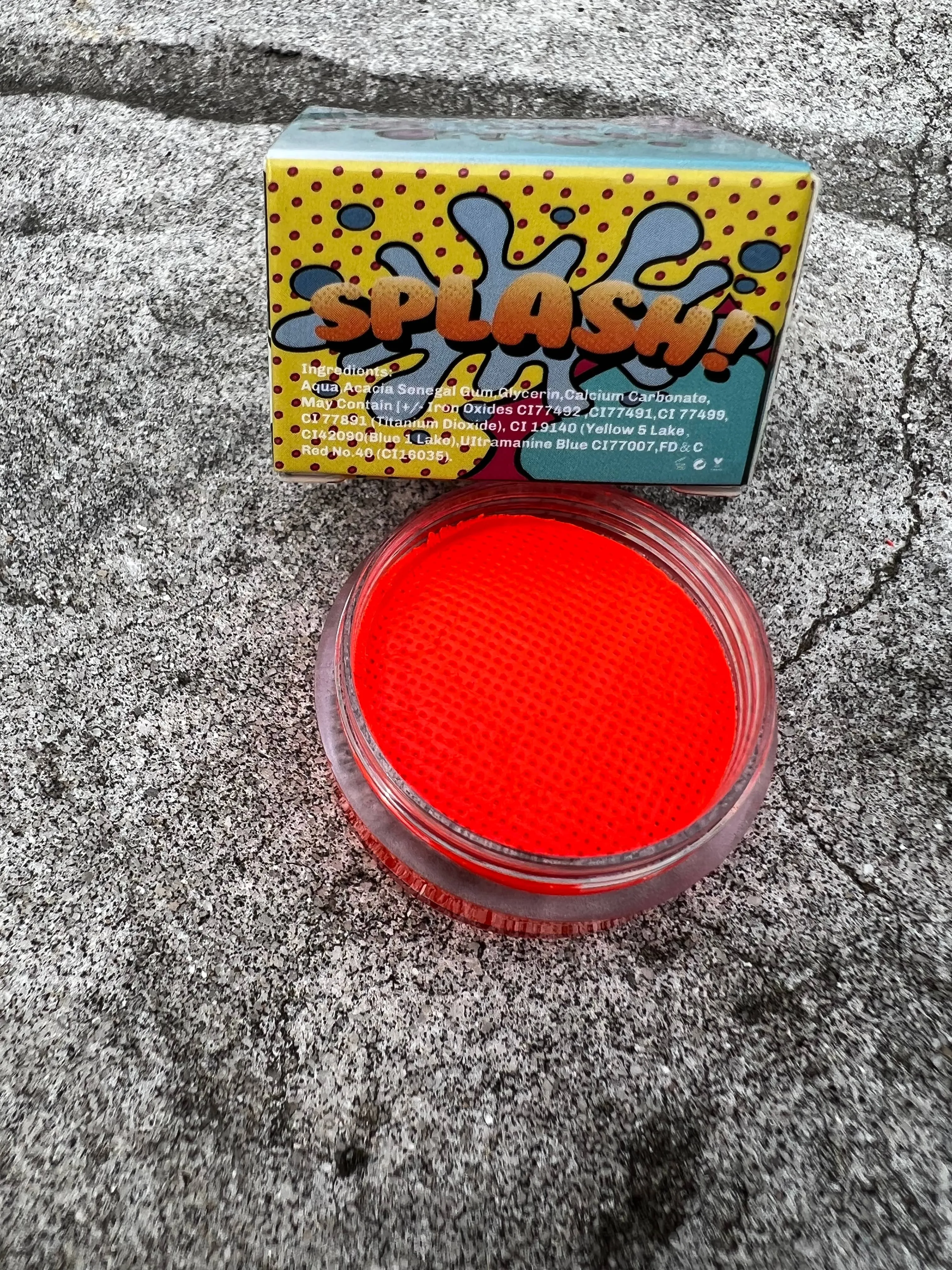 Orange Water Activated Liner  Red