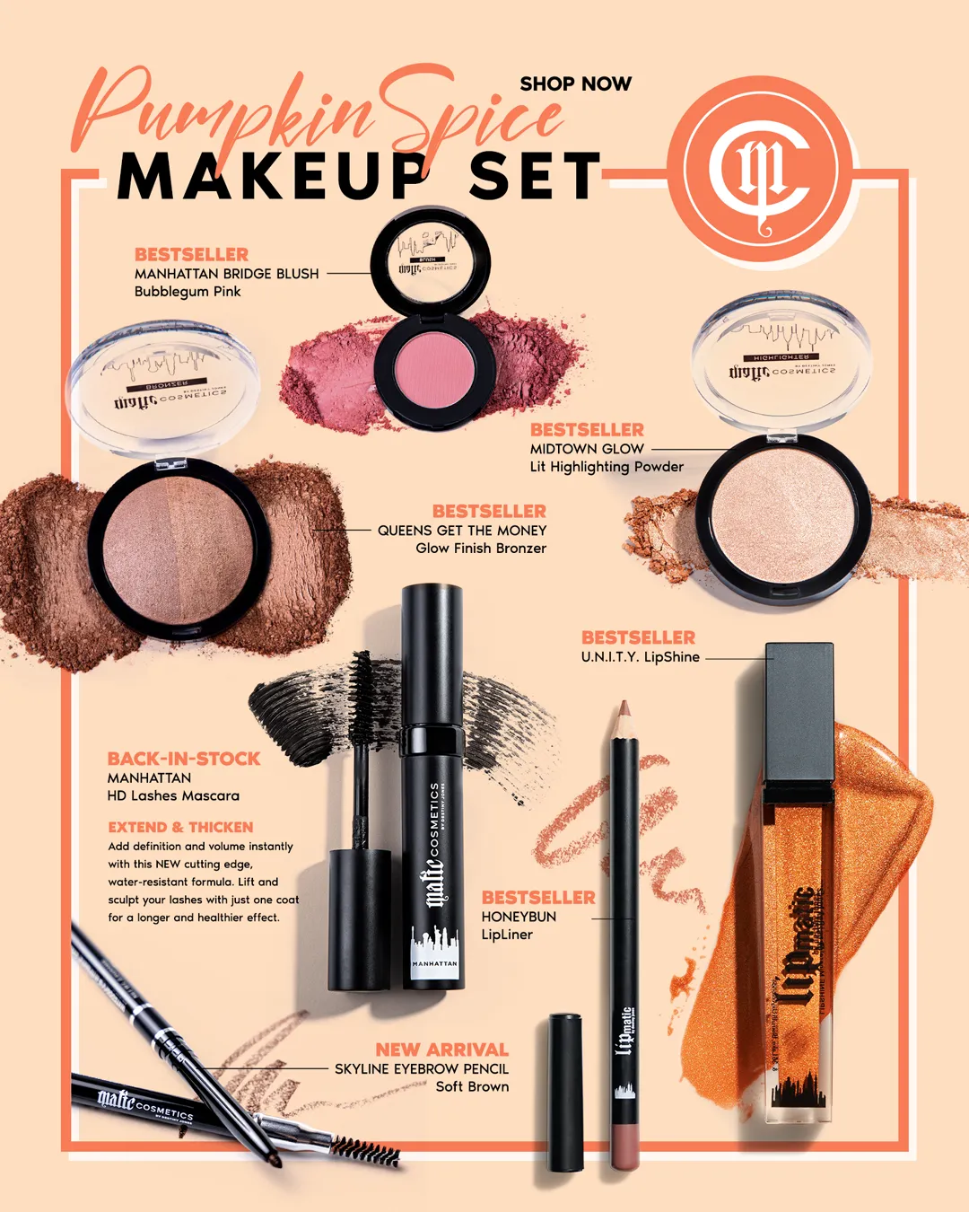 Pumpkin Spice Makeup Set