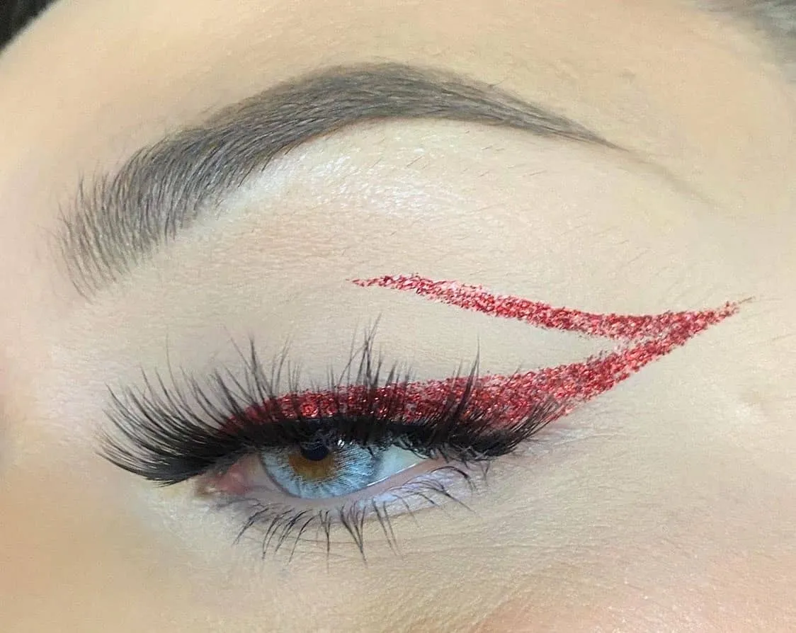 Red Glitter Liner