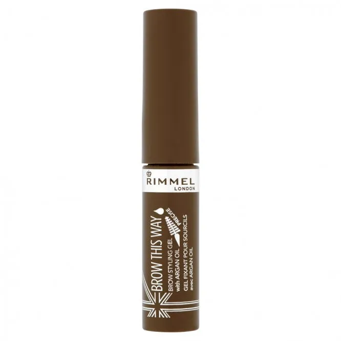 Rimmel London Brow This Way Styling With Argan Oil Eyebrow Gel 002 Medium Brown