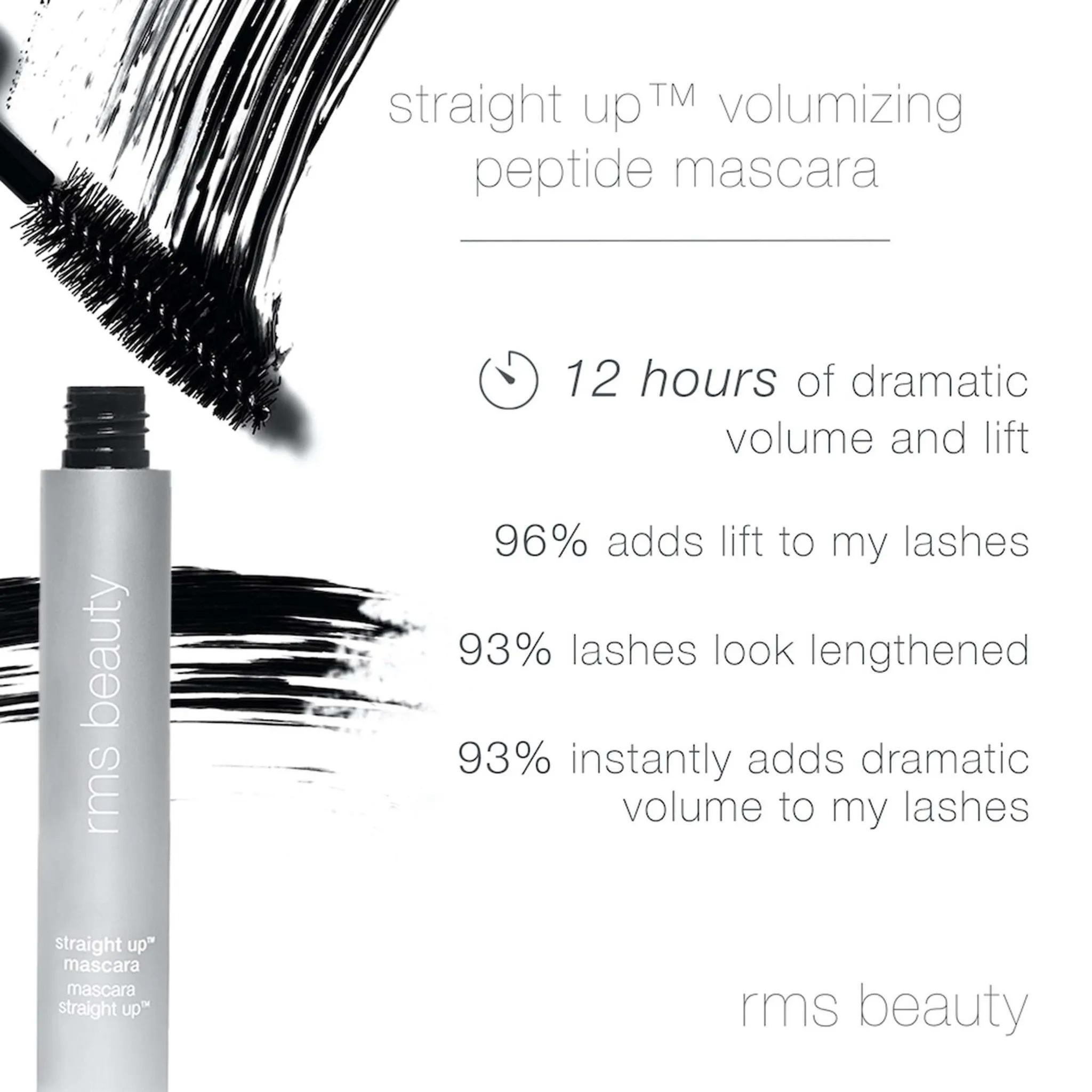 Straight Up Volumizing Peptide Mascara