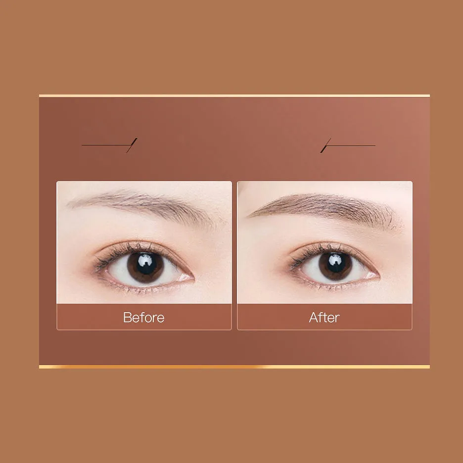 Two-Tone Waterproof Mirror Natural Eyebrow Powder