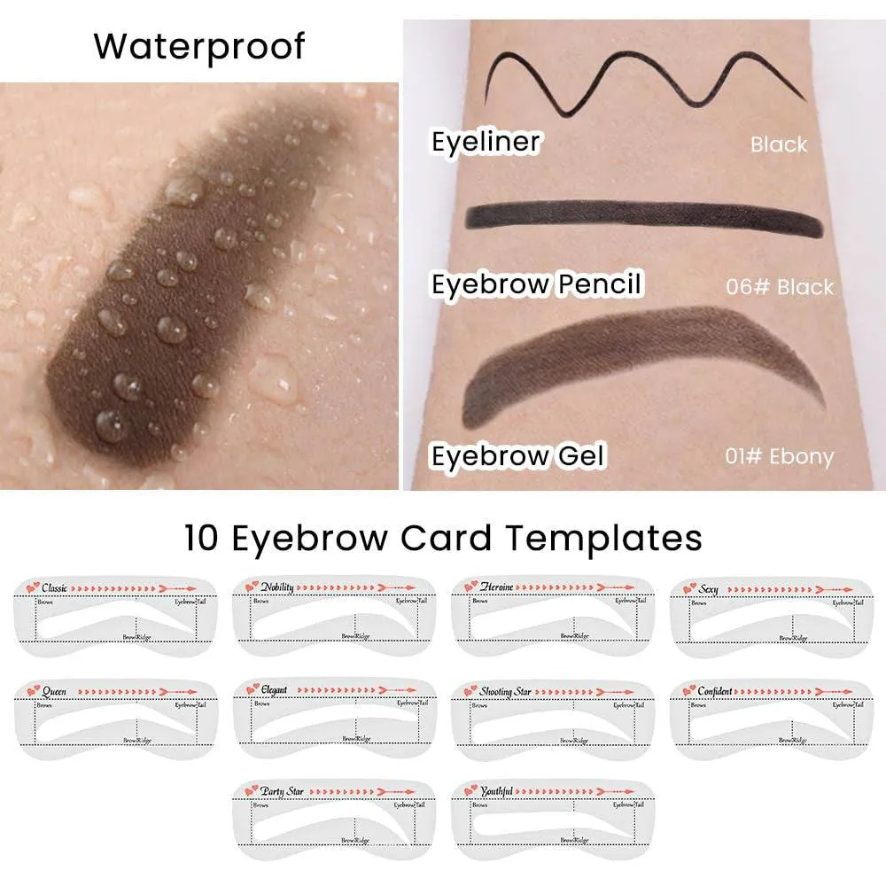 Waterproof Eyebrow Stamp Pencil Kit  for Eyebrows