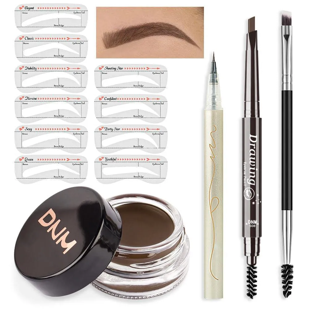 Waterproof Eyebrow Stamp Pencil Kit  for Eyebrows