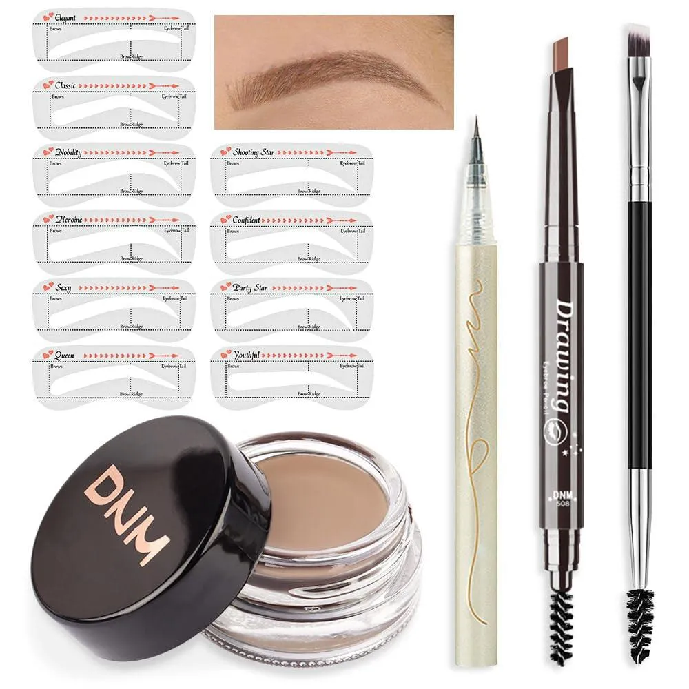 Waterproof Eyebrow Stamp Pencil Kit  for Eyebrows