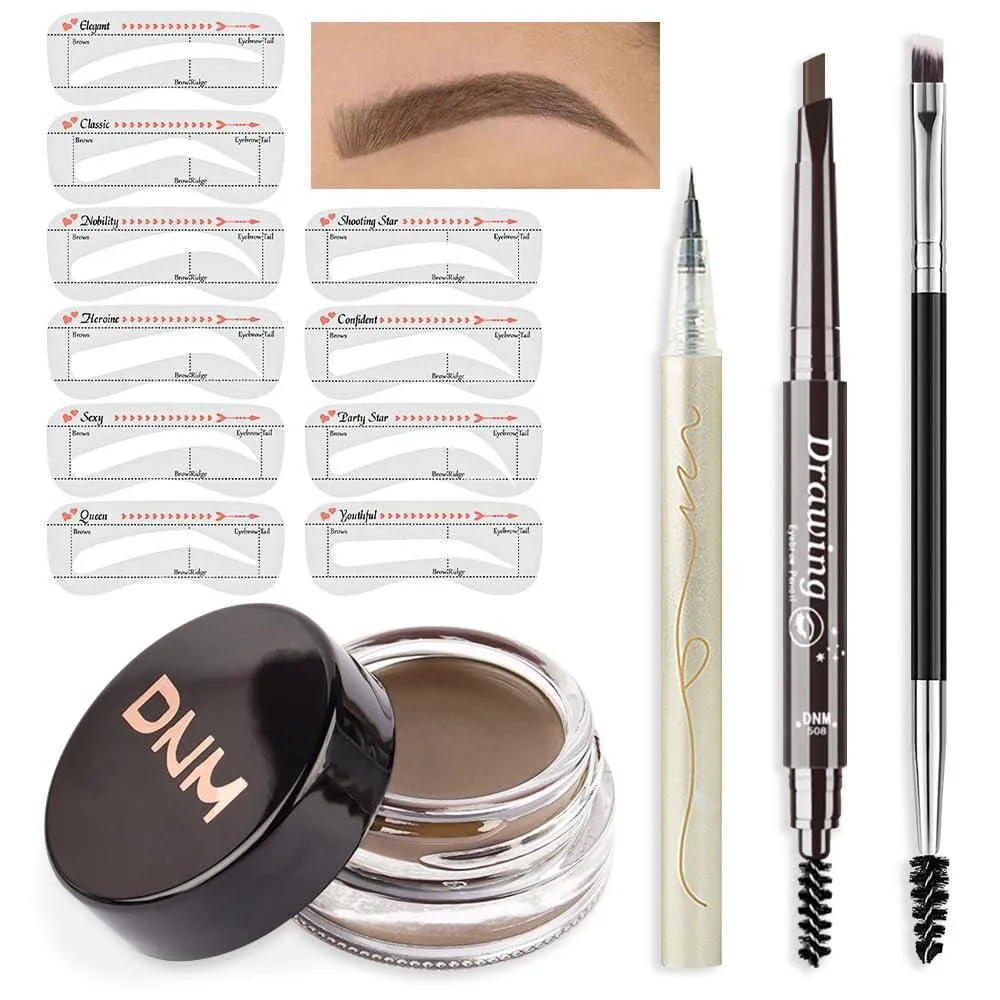 Waterproof Eyebrow Stamp Pencil Kit  for Eyebrows